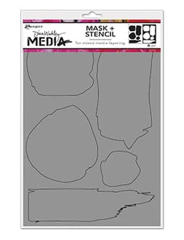 Dina Wakley Media Stencils Uneven Shapes
