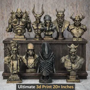 Ultimate 3d Printed Sculpture - 3d Printed Statues and Figurines - Made of PLA Plastic 20-24 Inches Tall