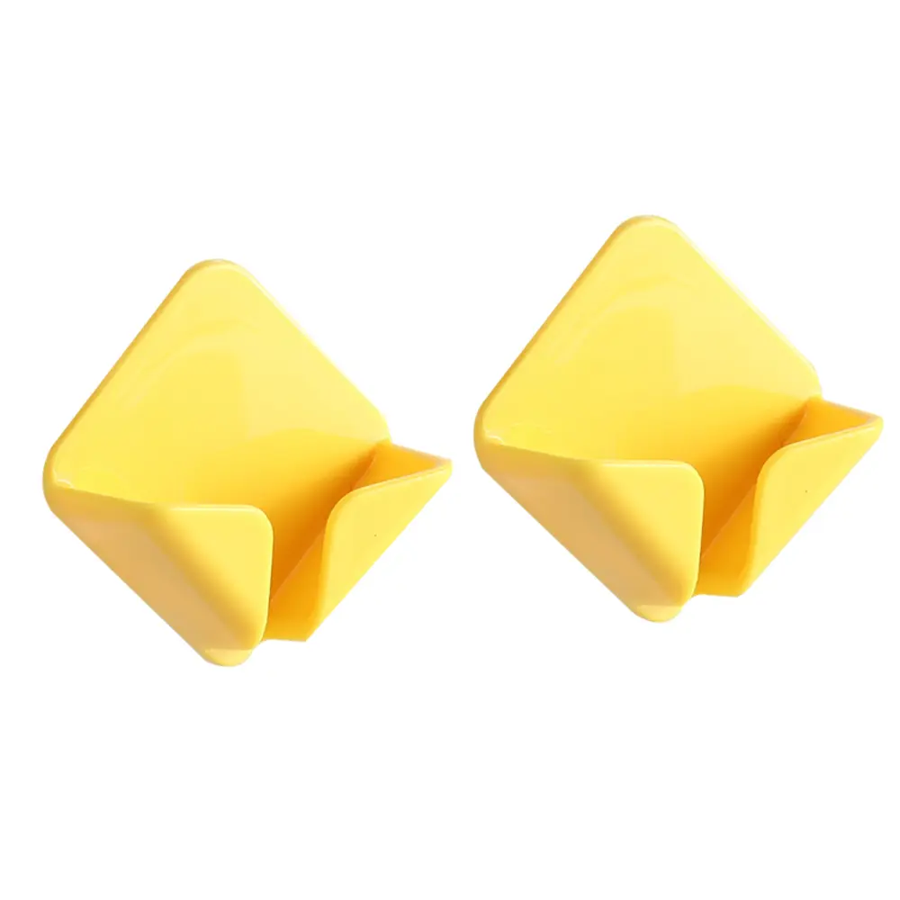 2Pcs Storage Holders Racks Wall Hanging Hook Saving Racks Self Adhesive Folding Socket Kitchen Appliance Wire Plug Power Cord Organiser Hangable