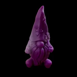 Ornaments Freshener Lucky Clover Gnome Beeswax Candle Purple - Gnome Gift  Decor Hand- Locally Sourced 100% Beeswax Nature Decoration Flowers Light Wick