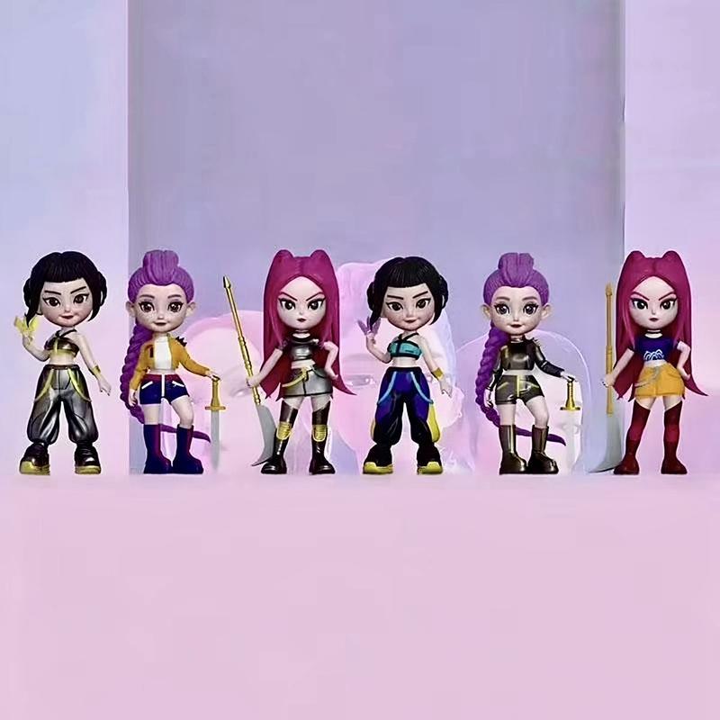 6-Piece KPop Figurine Set – Anime Model Toy Decorations, perfect for home collections and office desk display. An excellent gift choice for Boys and Girls