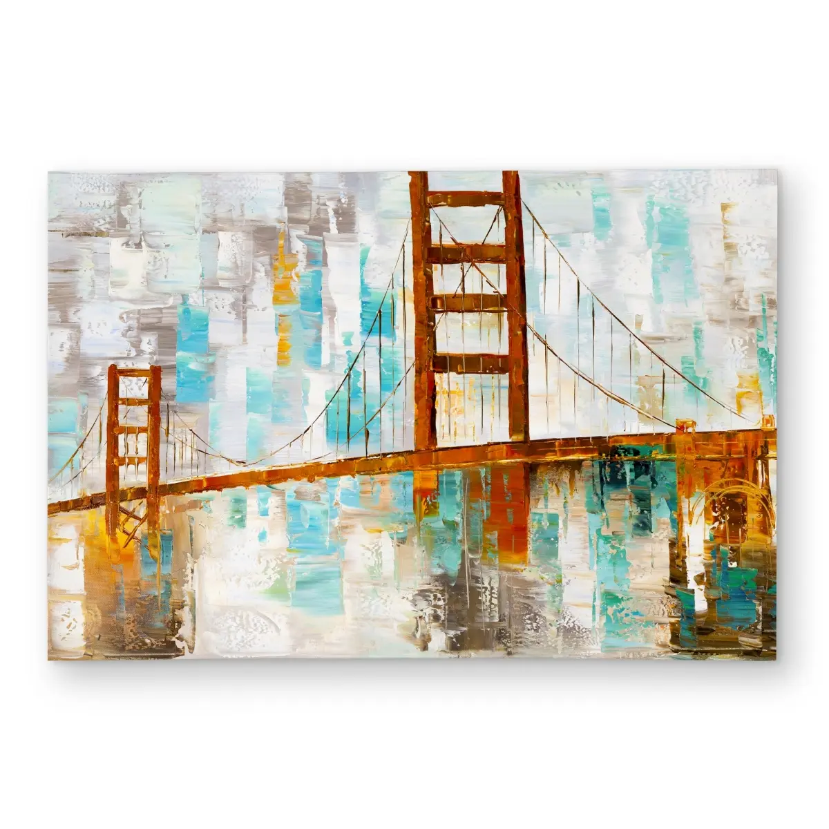 Begin Home Decor C1ROAR23FFG3BE Golden Gate Polyester Printed Chenille Outdoor/Indoor Rug - 2'x3' Rectangle, Durable, Fade-Resistant, Turquoise Spots Patio/Balcony Household Textile Carpet