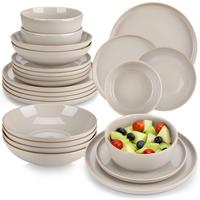 24-piece set-Gray (serves 6 people)