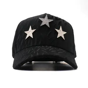 Unpackaged Barbas Hat XCT Rock Star Premium Streetwear Back Button Hat-Black Adjustable Unisex Hat for Men and Women, Embroidered and Clean Urban Design, Designed for Modern Latino and Street Fashion Lovers