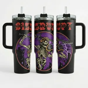 OSRS Disrupt Tumbler - RuneScape Gamer Drinkware, 40oz Handle Mug, Old School RuneScape PKer Vibe, Gaming Gift for RuneScape Fans, Hardcore OSRS Tumbler