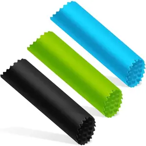 3Pcs Silicone Garlic Peeler Tube Portable Garlic Cloves Skin Peeling Remover Roller For Kitchen