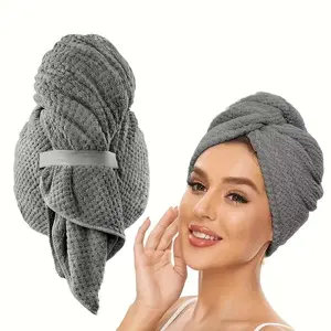 1pc Quick-Dry Microfiber Hair Towel Wrap for Women - Super Absorbent Curl Enhancing Headscarf, Hair Drying Accessory for Home & Bathroom Use, Hair Wrap Towel, Cozy Headscarf, Hair Turban Towel, High Absorbency