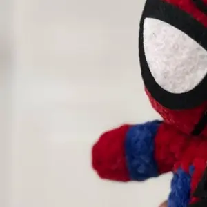 Hand crocheted mask friend