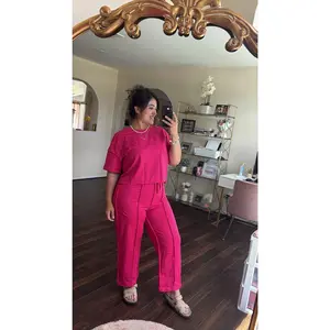 Boxy Tee & Wide Leg Pants Set