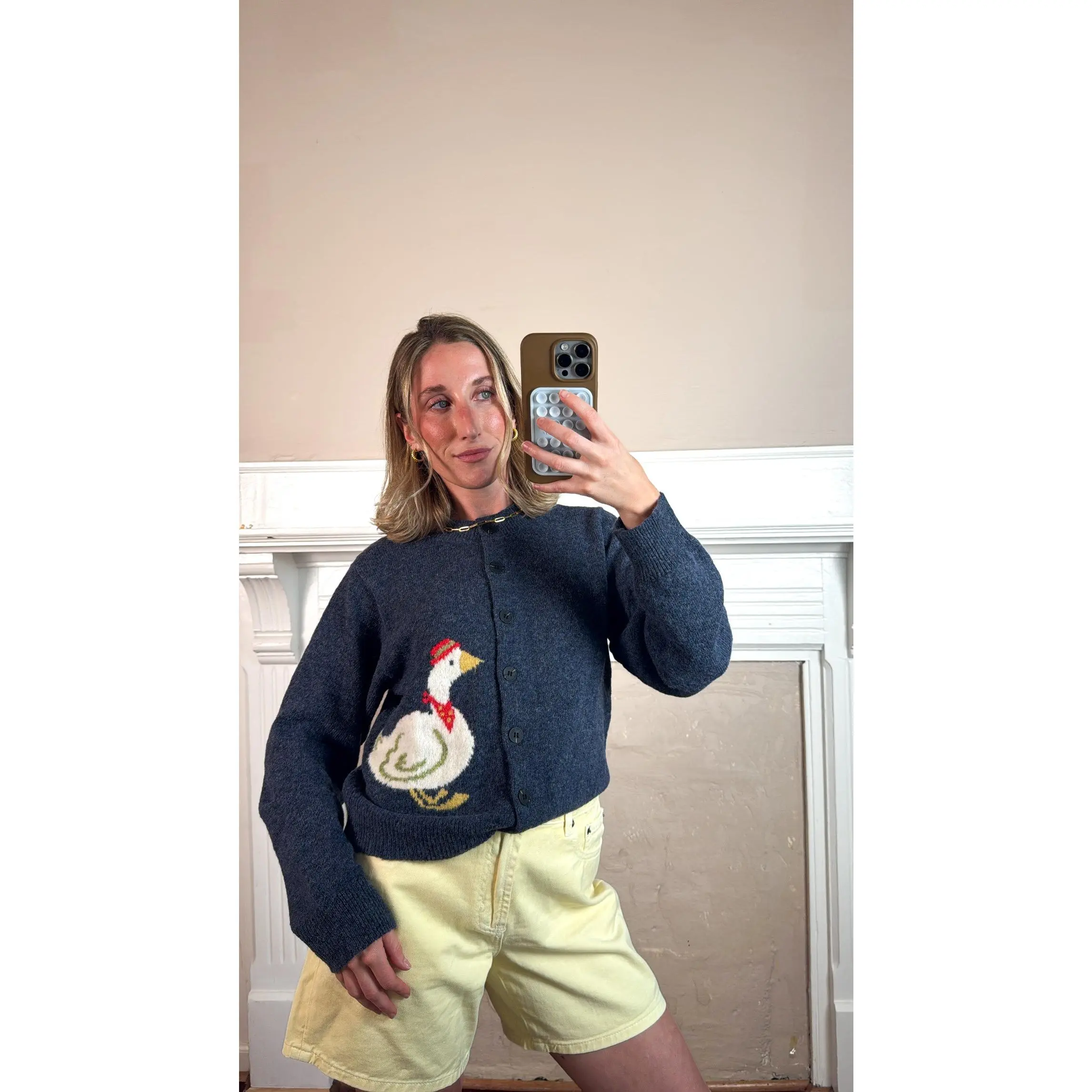Grandpa Goose Cardigan