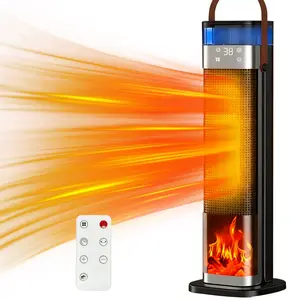 Space Heater,1500W Electric Space Heater for Indoor Use with Humidifier, 70° Wide-Angle Oscillation, Multiple Safety Protections, 3 Modes, with Remote Control, 12H Timer Function, Quiet & Portable Model, Suitable for Offices, Bedrooms, and Large Rooms