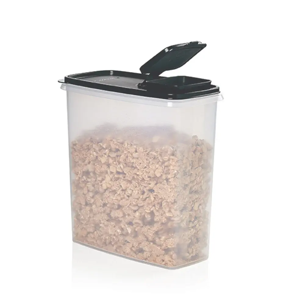 Tupperware Super Cereal Storer -  Large Pouring Cup, Airtight Storage for Cereal - Color Black