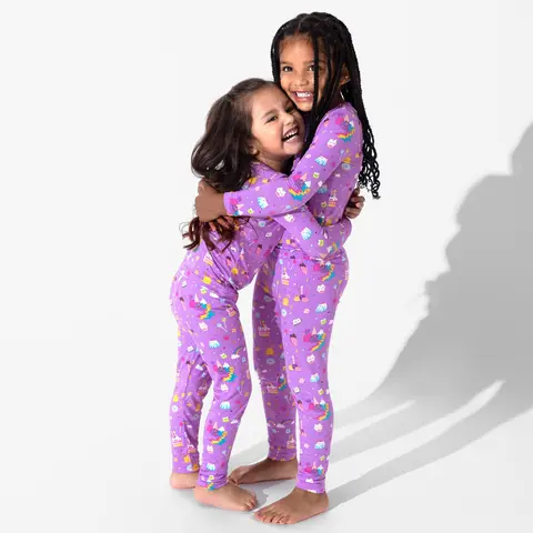BELLABU BEAR Boys' Gabby's Dollhouse Bamboo Pajama Set - Breathable Long Sleeve Cute Print Sleepwear, Snug Fit All Seasons Character Play Pajama Sets
