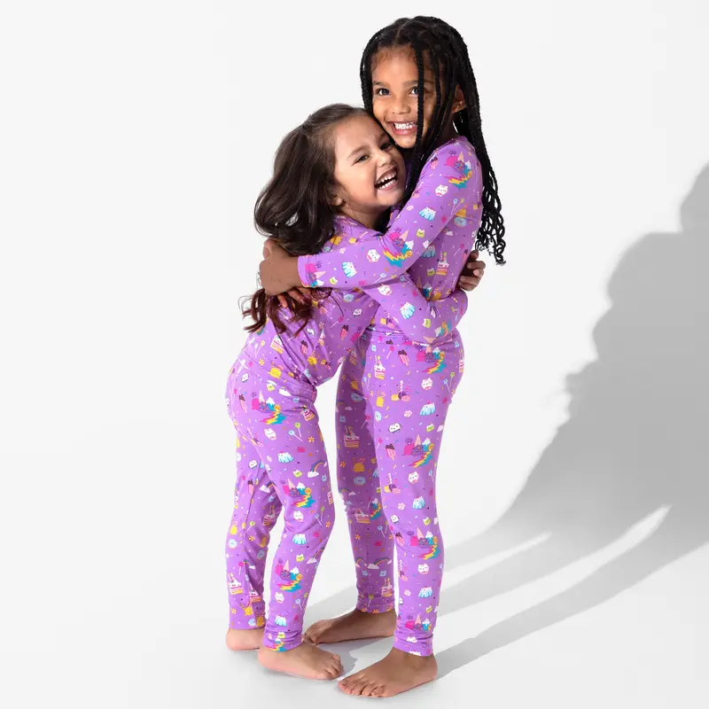 BELLABU BEAR Boys' Gabby's Dollhouse Bamboo Pajama Set - Breathable Long Sleeve Cute Print Sleepwear, Snug Fit All Seasons Character Play Pajama Sets