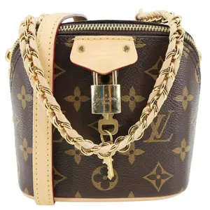 Pre-owned Louis Vuitton Monogram Canvas Crossbody Bags Just In Case Crossbody Bag Brown