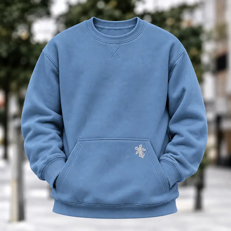 Men’s 2-Pack Fleece Crewneck Sweatshirts - Loose Relaxed-Fit Menswear, Stylish Long Sleeve Pullovers with Kangaroo Pockets, Small Logo Detail, Sports Casual Streetwear for Autumn Winter, Gym, Everyday Wear Men’s 2-Pack Fleece Crewneck Sweatshirts - Loose Relaxed-Fit Menswear, Stylish Long Sleeve Pullovers with Kangaroo Pockets, Small Logo Detail, Sports Casual Streetwear for Autumn Winter, Gym, Everyday Wear