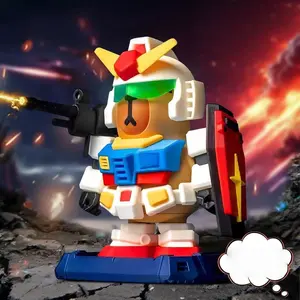Capybara Assemble Gundam Action Figure, Special Forces Decor Toy, Transformable Fun Collectible for Gaming Enthusiasts, Action Figurine