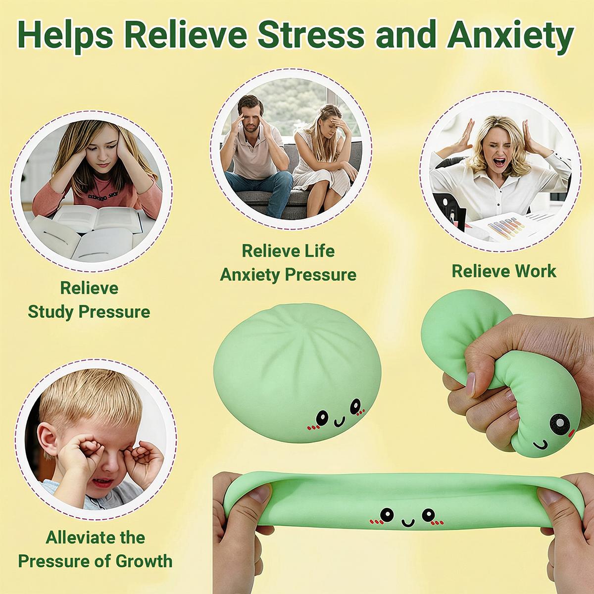 Soft Dumpling-shaped toy Soft stress-relieving toy Suitable for children and adults as an anxiety relief product Elastic toy Gift suitable for boys and girls Gift for teenagers (in various colors) Soft Dumpling-shaped toy Soft stress-relieving toy Suitable for children and adults as an anxiety relief product Elastic toy Gift suitable for boys and girls Gift for teenagers (in various colors)