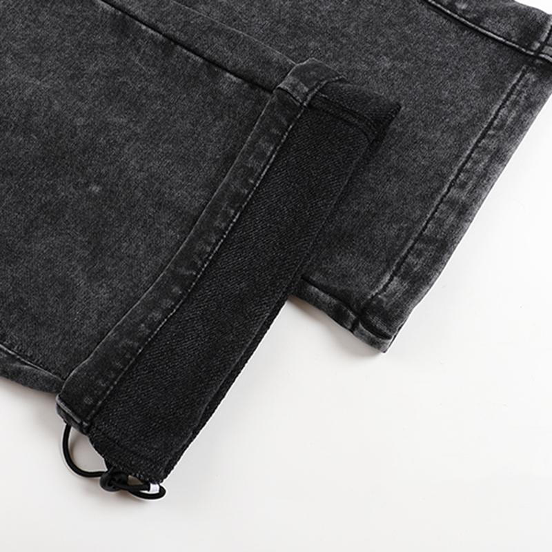 Women's Vintage High-Waisted Baggy Sweatpants - Distressed Wash, Loose Straight Wide-Leg, Drawstring Elastic, Light Cotton Blend, Basic Minimalist Casual Outdoor Pants for Back to School