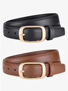 Women's Fashion Belt, Simple Design, Rectangular Buckle, Daily Wear, Stylish Practical Accessory, Perfect for Everyday Use