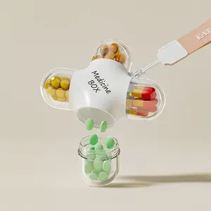 Portable Travel Medicine Box with Lanyard, Daily Pill Organizer, Vitamin Organizer, Sealed Storage Container, Ideal Drug Management Tool, Essential for Travellers