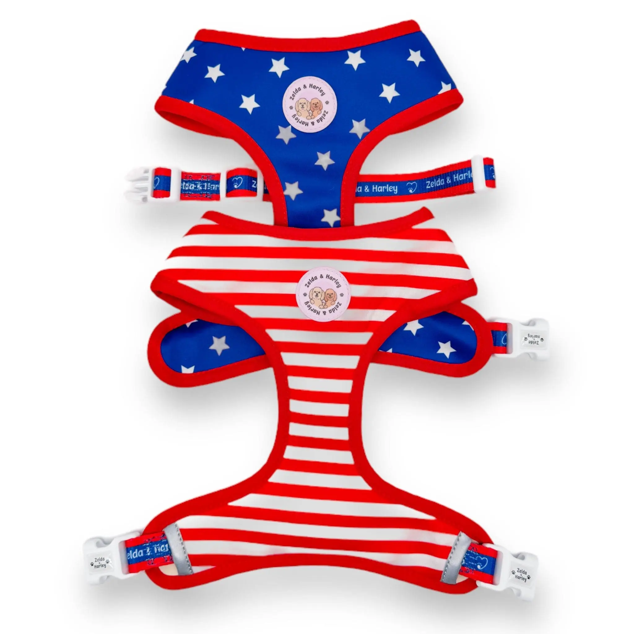 Stars & Stripes - Reversible Dog Harness