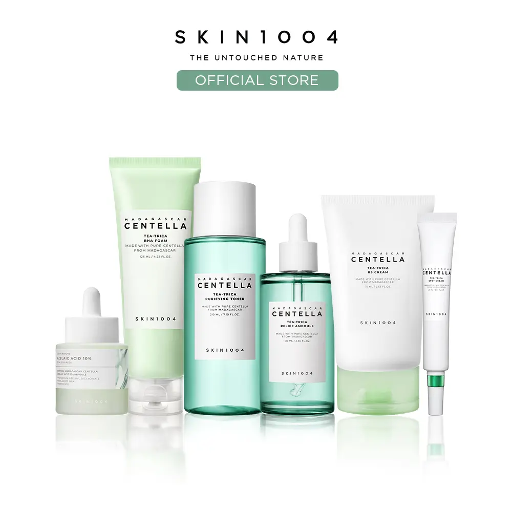 [SKIN1004 Official Shop] Breakout Reset Full Routine Set | Complete Routine to Reset & Clear Acne-Prone Skin, All-in-One Acne Routine Set