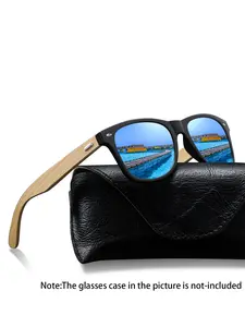 The latest trendy bamboo frame vintage square sunglasses, suitable for both men and women, available in multiple colors. Equipped with UV400 protective lenses, suitable for various occasions, luxury brand designer sunglasses.