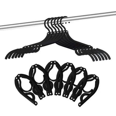 12Pcs/Set Travel Hangers,Cruise Ship Essentials,Portable Folding Clothes Hangers,Travel Accessories,Foldable Clothes Drying Rack,Christmas Party Gifts,Hand Tools Kits