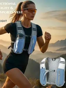 Unisex Reflective Backpack, Casual Cycling/hiking Bag, Outdoor Hiking Vest Pack, Breathable Hiking Mountain Bike Bag, Fitness Bag