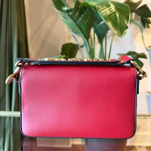 Pre-owned Dior Leather Top handle CHRISITAN J’Adior Red Smooth Shoulder Bag