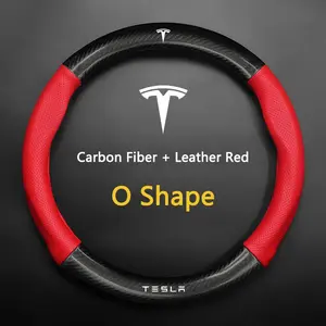 Car Steering Wheel Cover for Tesla Model 3 S Y X Roadster 2019, Anti-Slip Auto Interior Accessory, Durable Design