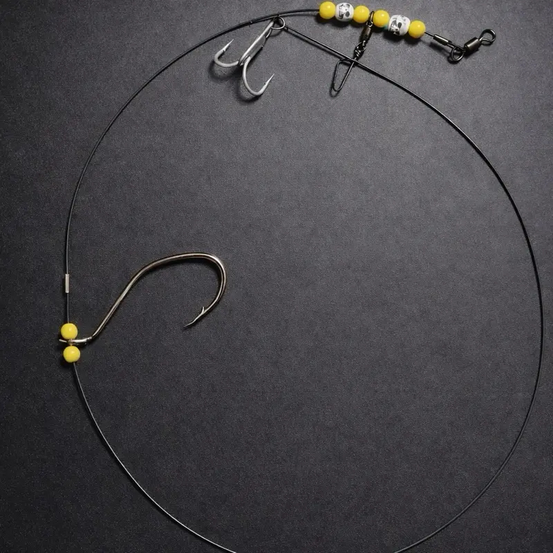 Floating Big River Hook with Treble tail Leader