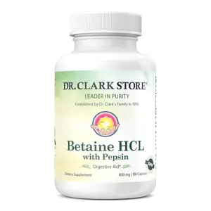 Betaine HCL with Pepsin, 800 mg 100 capsules