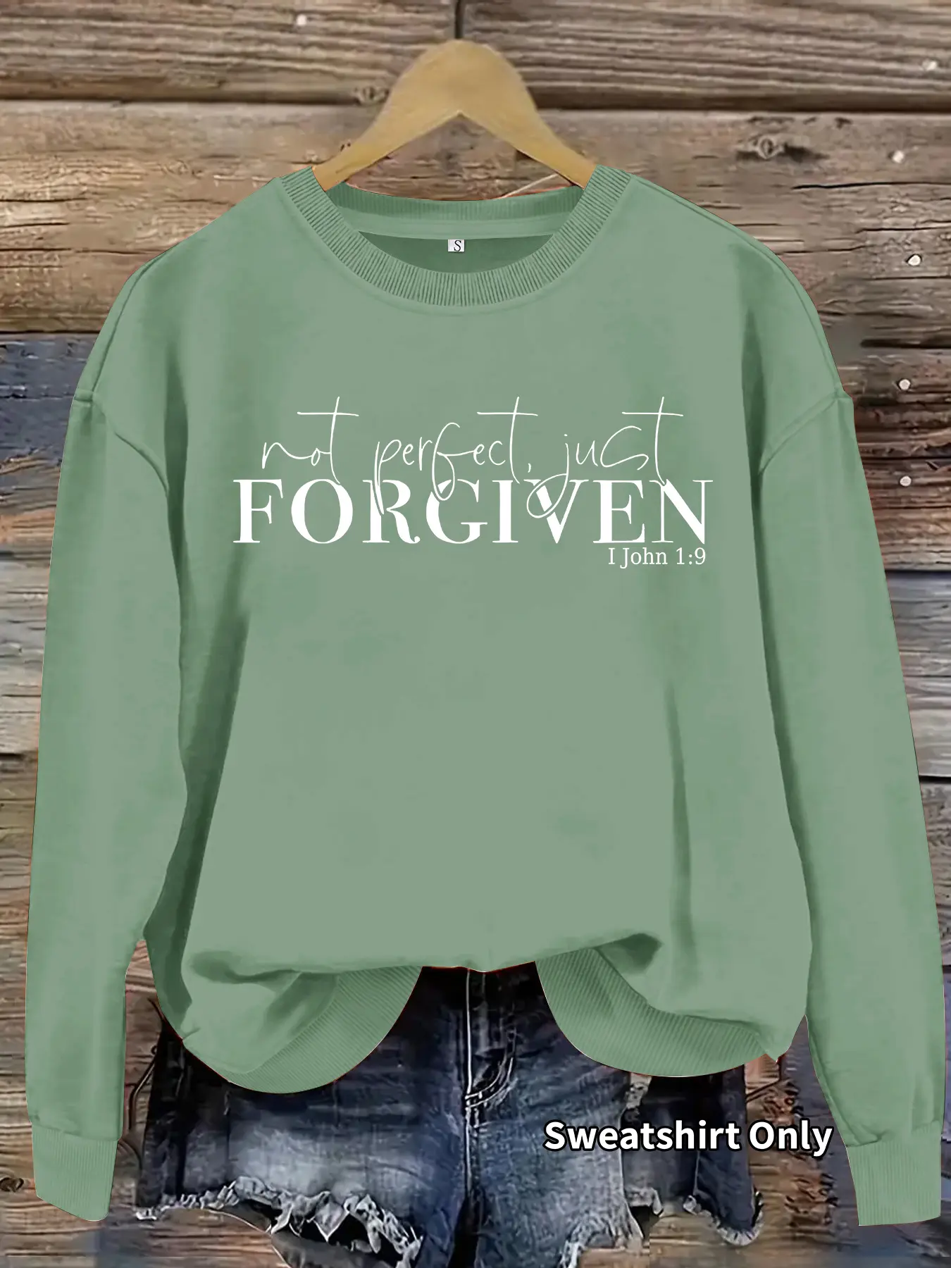Women's Casual Loose Forgiven Pattern Pullover Sweatshirt, Day Sweatshirt, Crewneck Sweatshirt, Soft Long Sleeve Round Neck, All-Season Comfort, Durable Fabric, Cozy Breathable Clothing, Womenswear, Lady, Casual Comfy Pullover