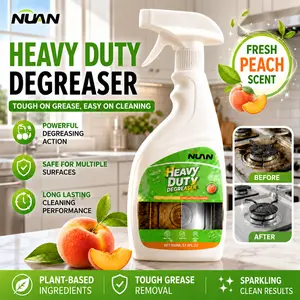 NUAN Kitchen Heavy Duty Degreaser 500ml – Removes Grease & Tough Stains – Spray Cleaner for Stovetop, Oven, Counters, Appliances