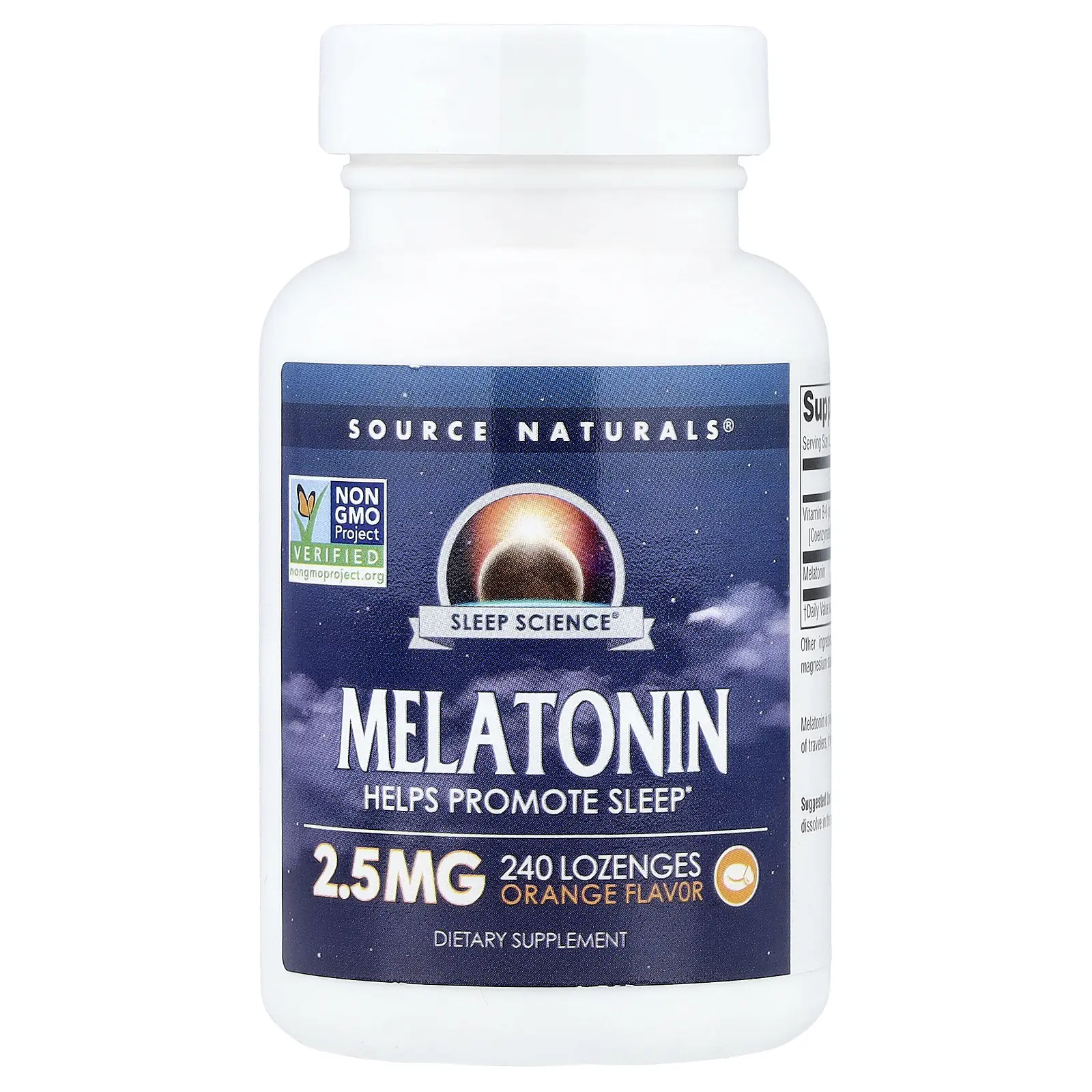 Source Naturals Melatonin, Orange, 240 Lozenges