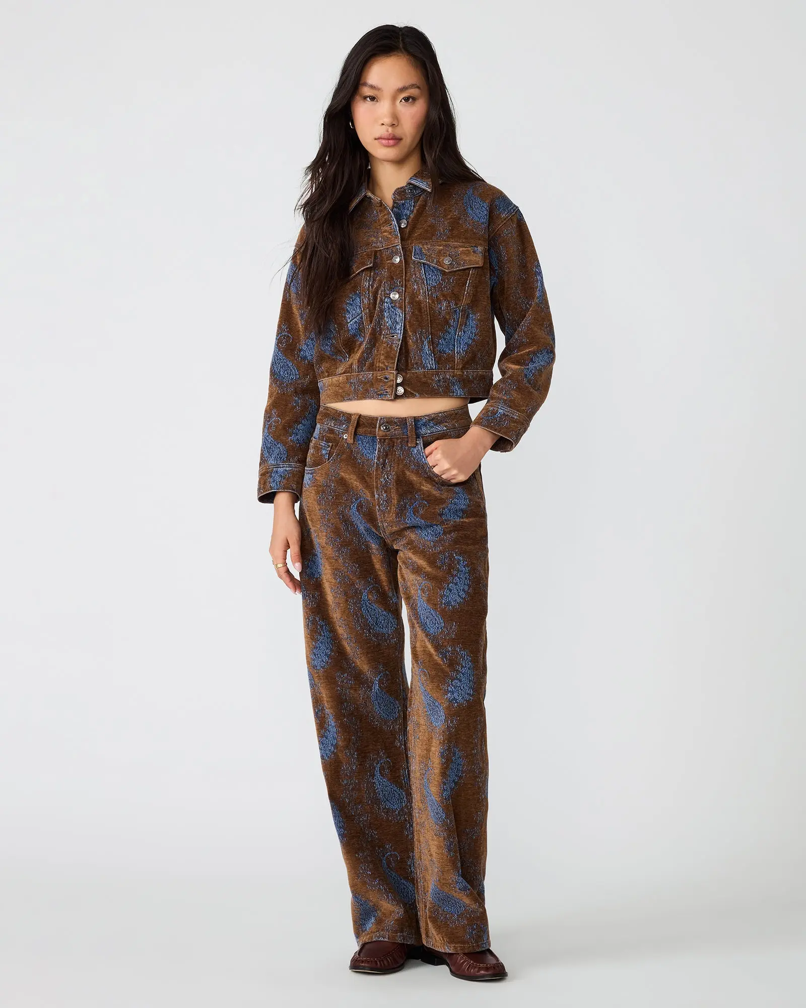 DOVE JACKET TEAL PAISLEY DOVE JACKET TEAL PAISLEY