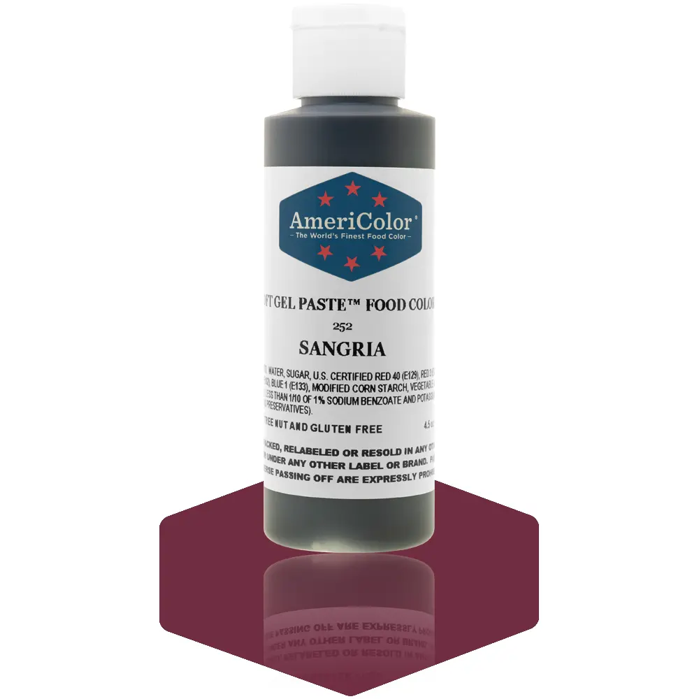 AmeriColor, Sangria, 4.5 Ounce, Soft Gel Paste Food Color