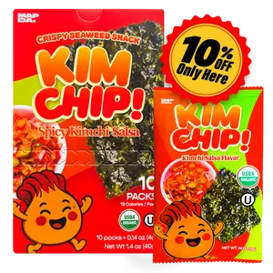 KIMCHIP! - Spicy Seaweed Snacks (10 packs)