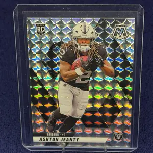 Raiders Ashton Jeanty Rookie RC Card - Silver Holographic Foil Trading Card