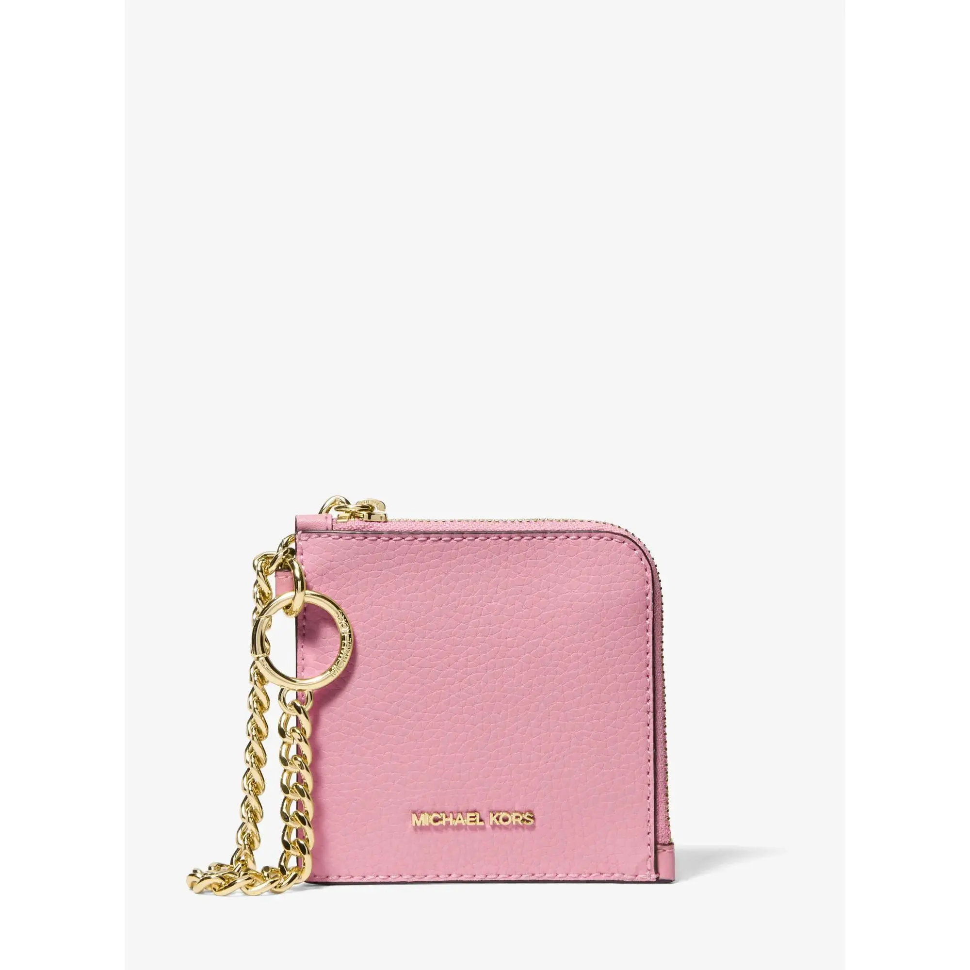 Jet Set Travel Pebbled Leather Chain Wallet