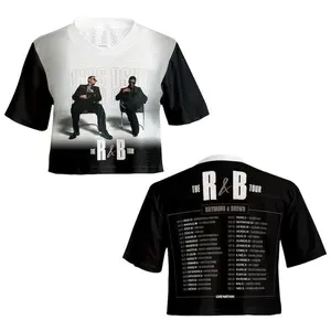 C.Brown UUsher The R&B Tour Shirt, Hip Hop Concert Jersey, R-B Fan Apparel, Streetwear Music Shirt, R-B Fan Apparel, Unisex Baseball Jersey Top, Sport Fan Style, Casual Streetwear