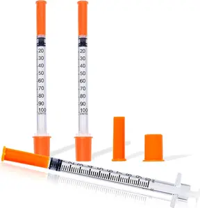 1ml/cc 29G 1/2" Syringe, Individual Wrapped, 100 Pack