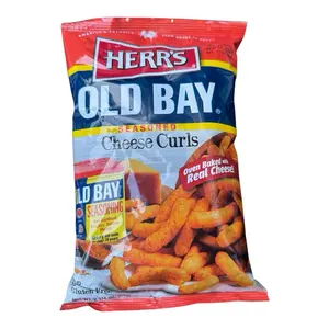 Herr's Old Bay Seasoned Cheese Curls - Oven Baked with Real Cheese - Gluten Free Snack