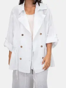 Linen One Size XS-1XL jacket Olga with Hood and Front Pocket for Casual Wear Ideal for Everyday Use Stylish and Functional