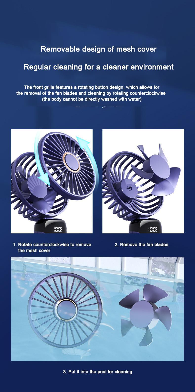 4-Color Foldable Neck Fan – Multiple Colors to Choose From! Premium quality, instant cooling, foldable & portable, strong airflow for quick refreshment.