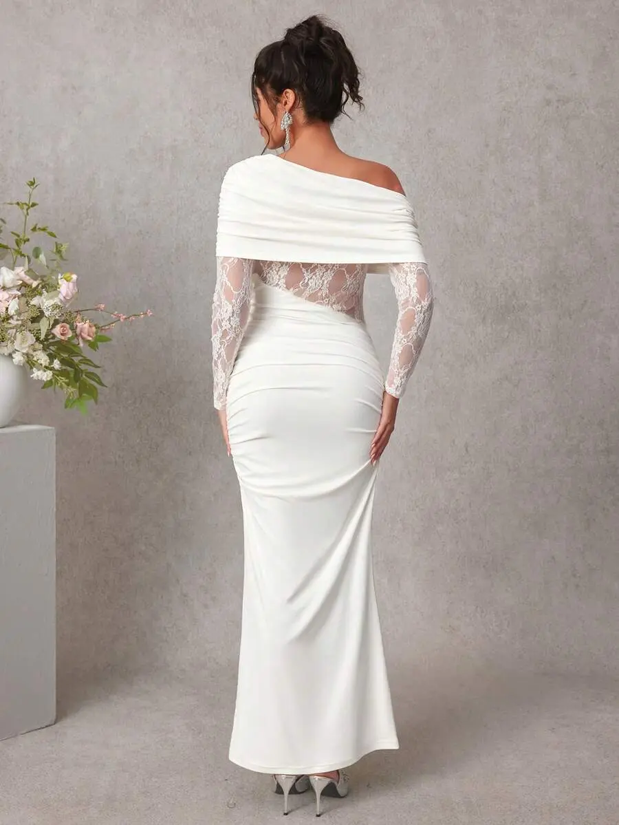 LAFERLIN Maternity Lace Patchwork White Dress, Long Sleeve Elegant Fitted Dress For Pregnant Women, Spring/Autumnv - TikTok Shop LAFERLIN Maternity Lace Patchwork White Dress, Long Sleeve Elegant Fitted Dress For Pregnant Women, Spring/Autumnv - TikTok Shop