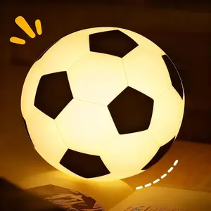 Football Tap Light, Silicone Multicolor Nightlight, Bedroom Ambiance Lamp, Creative Birthday Gift, Fan Bedside Essential