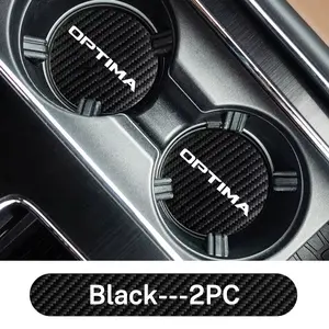 For KIA Optima  2Pcs Car Coaster Interior Water Cup Bottle Holder Anti-slip Pad Mat Silica Gel Bottle Holder Pad